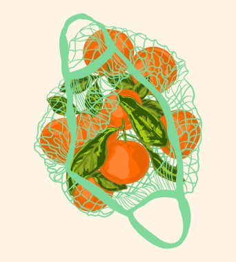 Nane aromalı yeşil yapraklı olgun portakalların detaylı çizimi. Paketleme, mutfak baskıları, yemek blogları, çiftçi pazarı grafikleri ve editoryal tasarımlar için mükemmel.