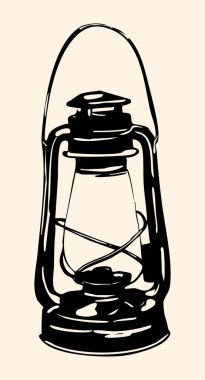 Kırsal detaylar ve klasik cazibeyle klasik klasik klasik fener çizimi, retro dekor için mükemmel, samimi temalar ve nostaljik kırsal tasarım projeleri.