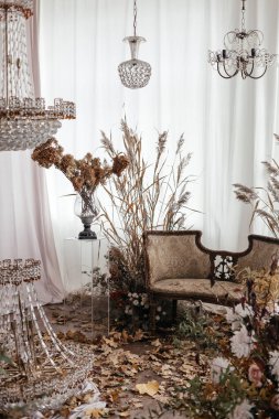 Daire İçi Güzel Kırsal Çiçek ve Bitkiler Dekorasyonu 