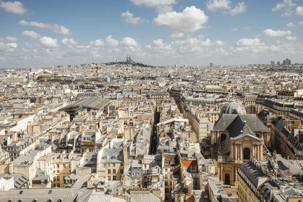 Вид Крышу Парижа Летом Франция — стоковое фото
