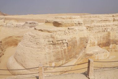 Arkadan Sfenks 'in ilginç bir fotoğrafı. Sfenks Giza Mısır Kahire 