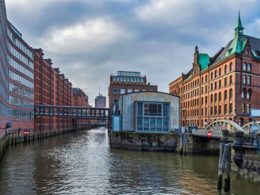 Speicherstadt, Almanya 'nın Hamburg kanalındaki Depo Kenti