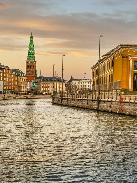 Christiansborg Palace Tower Historic Buildings Christianshavn Copenhaga Dinamarca — Fotografia de Stock