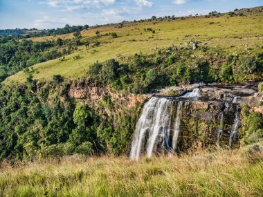 Lizbon Şelaleleri vahşi otlaktan vuruldu, Panorama Rotası, Mpumalanga, Güney Afrika