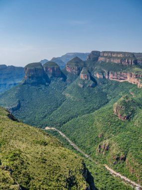 Three Rondavels ve Blyde Nehri geçidi, Panorama Yolu, Graskop, Mpumalanga, Güney Afrika