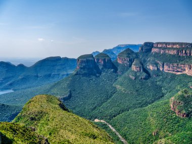 Üç Rondavel ve Blyde Nehri geçidi, Panorama Yolu, Graskop, Mpumalanga, Güney Afrika