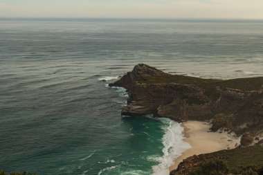 Cape Point Cape Town Güney Afrika 'dan Dias plaj manzarası