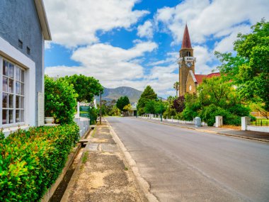 Stanford 'da Church Caddesi' ndeki NG Kerk Kilisesi, Batı Burnu, Güney Afrika