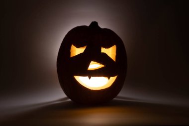 Bir cadılar bayramı balkabağı arka planı. Yüksek kalite fotoğraf