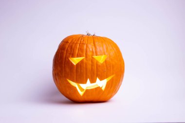 Cadılar bayramı beyaz balkabağı arka planı. Yüksek kalite fotoğraf