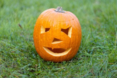 Cadılar bayramı çimleri kabartıyor. Yüksek kalite fotoğraf