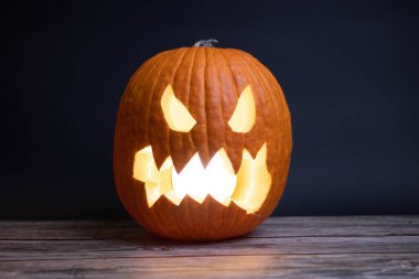 Bir cadılar bayramı balkabağı tarafsız arka planı. Yüksek kalite fotoğraf