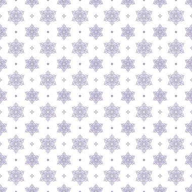 Basit, pürüzsüz bir kar tanesi. Beyaz arka planda mor kar. Soyut arkaplan, kaplama dekorasyonu. Kış sembolü, mutlu noeller, mutlu yeni yıl kutlamaları. Düz vektör illüstrasyonu