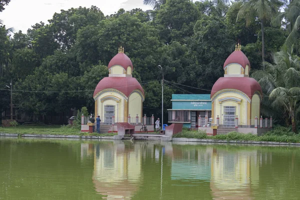 Twin Shiva Temple Taki West Bengal India Июля 2023 Знаменитый — стоковое фото