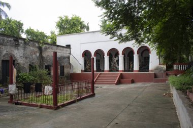 Durga Dalan, Ordu Generali Sankar Roy Choudhury House, taki, Batı Bengal, Hindistan - 29 Temmuz 2023: Tanrıça 