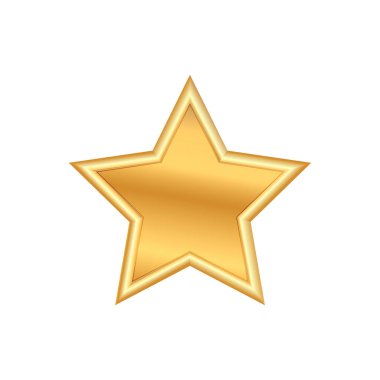 Parlak bir altın yıldız, ödül ya da zafer ve kalite işareti.