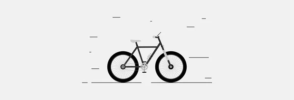 轻背景上的运动自行车图标 生态交通 — 图库矢量图片