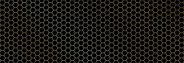 Siyah arkaplanda kusursuz altın geometrik desen.
