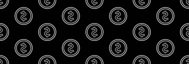 Siyah arkaplanda dolar para simgesi, pürüzsüz desen.