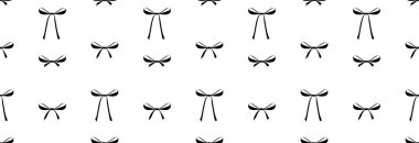 Beyaz arka planda birçok farklı fiyonk var. Kusursuz desen.