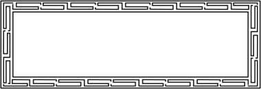 Mısır tarzında geometrik desen. Kartpostal çerçevesi.