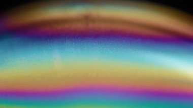 Bir sabun köpüğünün akan sıvısının soyut renkli arkaplanı. 