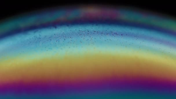 石鹸の泡の流れる液体の抽象的な多彩な背景 — ストック動画