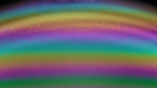 Abstract Achtergrond Van Regenboog Kleurrijke Zeepbel Macro — Stockvideo