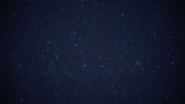 Frumos Fundal Cer Noapte Plin Stele Calendarul — Videoclip de stoc