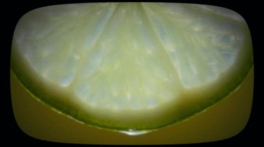 Renkli arka planlarda meyve değiştirmek, soyut kavram. Klasik Film Görünümü. 