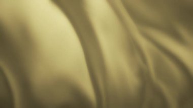 İpeksi pastel sarı kumaş rüzgarda sallanıyor. Soyut doku arkaplanı. Yavaş çekim. 