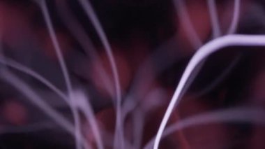 Elektrik plazma topunun enerji ışınlarını kapatın. Yavaş çekim. 