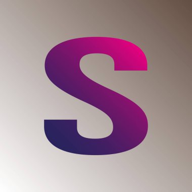 S text gradient color letter mark logo template vector design. colorful logotype S capital letter. Alphabet S letter t-shirt design. 
