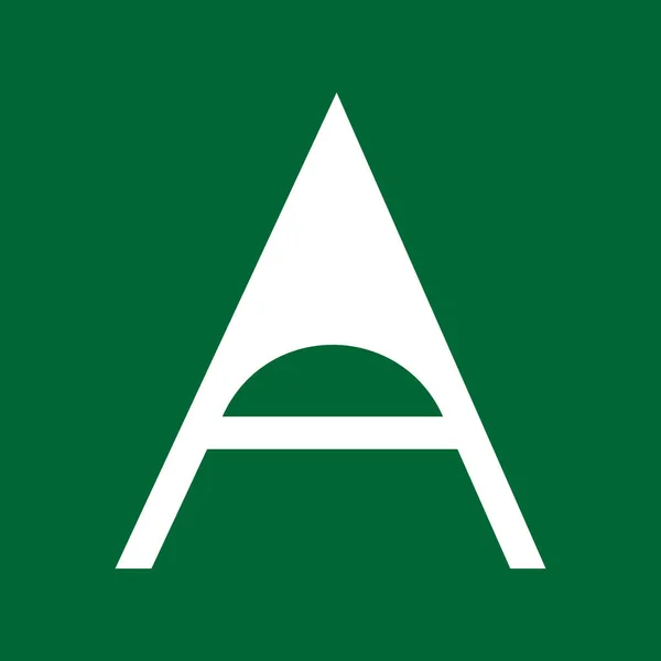 文字タイポグラフィのロゴデザインテンプレート要素 シンボル サイン 会社のアイデンティティに使用します 白い文字緑の背景にテキストTシャツベクトルデザイン — ストックベクタ