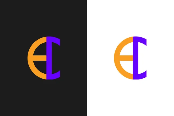 Буквы Сочетают Себе Уникальную Векторную Иллюстрацию Логотипа Шаблон Логотипа Умным — стоковый вектор