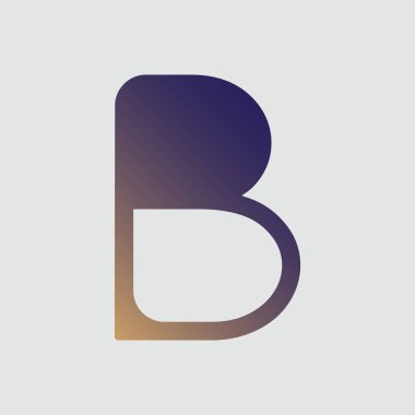 Beyaz arkaplanda B harfli T-shirt vektör tasarımı. B harfi tipografi logosu tasarım şablonu ögesi. Logo, sembol, işaret, şirketin kimliği için kullan. 