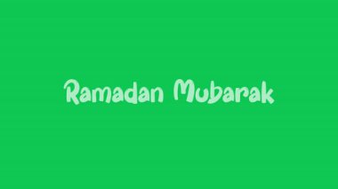 Ramazan Mübarek tipografi metni video görüntülerini canlandırdı. 