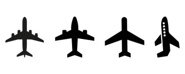 uçak vektör simgeler kümesi