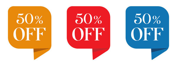 50% off special offer discount. 50 percent discount banner