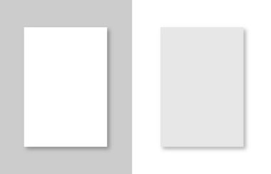 Gölgeli A4 biçimi kağıt