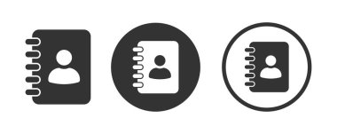  Adres defteri vektör simgesi