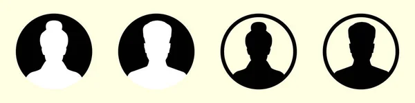Умолчанию Анонимный Векторный Портрет Пользователя Иллюстрирует Плоские Графические Векторные Конструкции — стоковый вектор