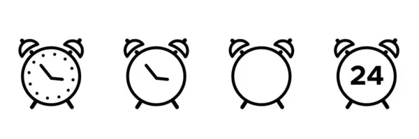 Alarm Clock Icons Set — Stock Vector