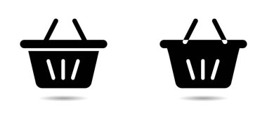 Sepet vektör simgeleri koleksiyonu