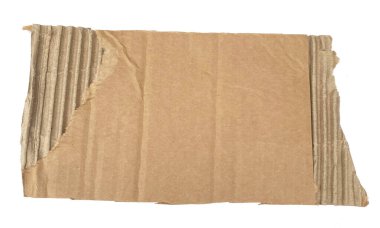 Metin kutusu olarak kullanmak için yırtık karton kağıt