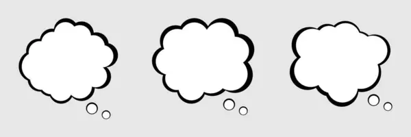 stock vector  Blank retro comic speech bubble vector icons. clouds vector icons