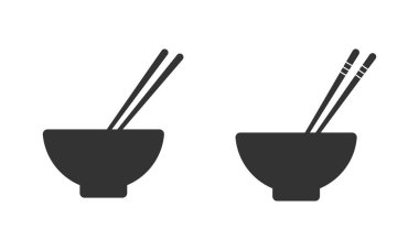 Çubuk vektör simgelerinin oluşturulduğu kase