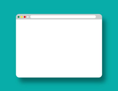  Web siteleri için düz stil tarayıcı. vektör