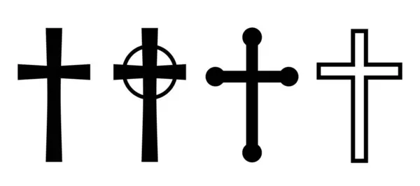 Hristiyan vektör simgeleri ayarlandı