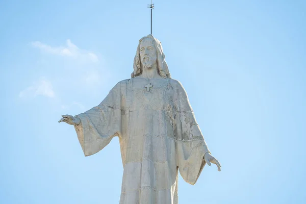 Christ Cerro Los Angeles Getafe Sacred Heart Jesus Sunny Day — Stock Photo, Image